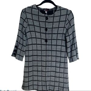 ANDRIA Lieu Plaid Cardigan XS